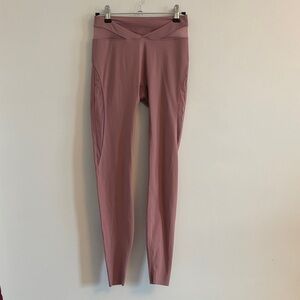 MusesOnly One Dark old Pink High-Waisted Leggings with sheer detail size XS